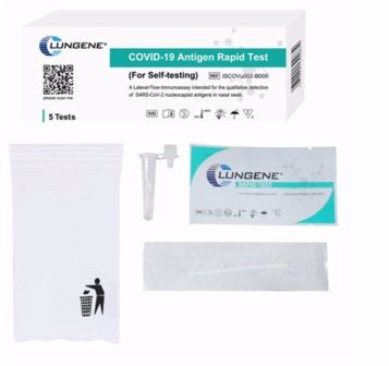 240x Clungene Covid-19 Rapid Antigen Self Test Nasal Swab (240 x 5 Pac ...